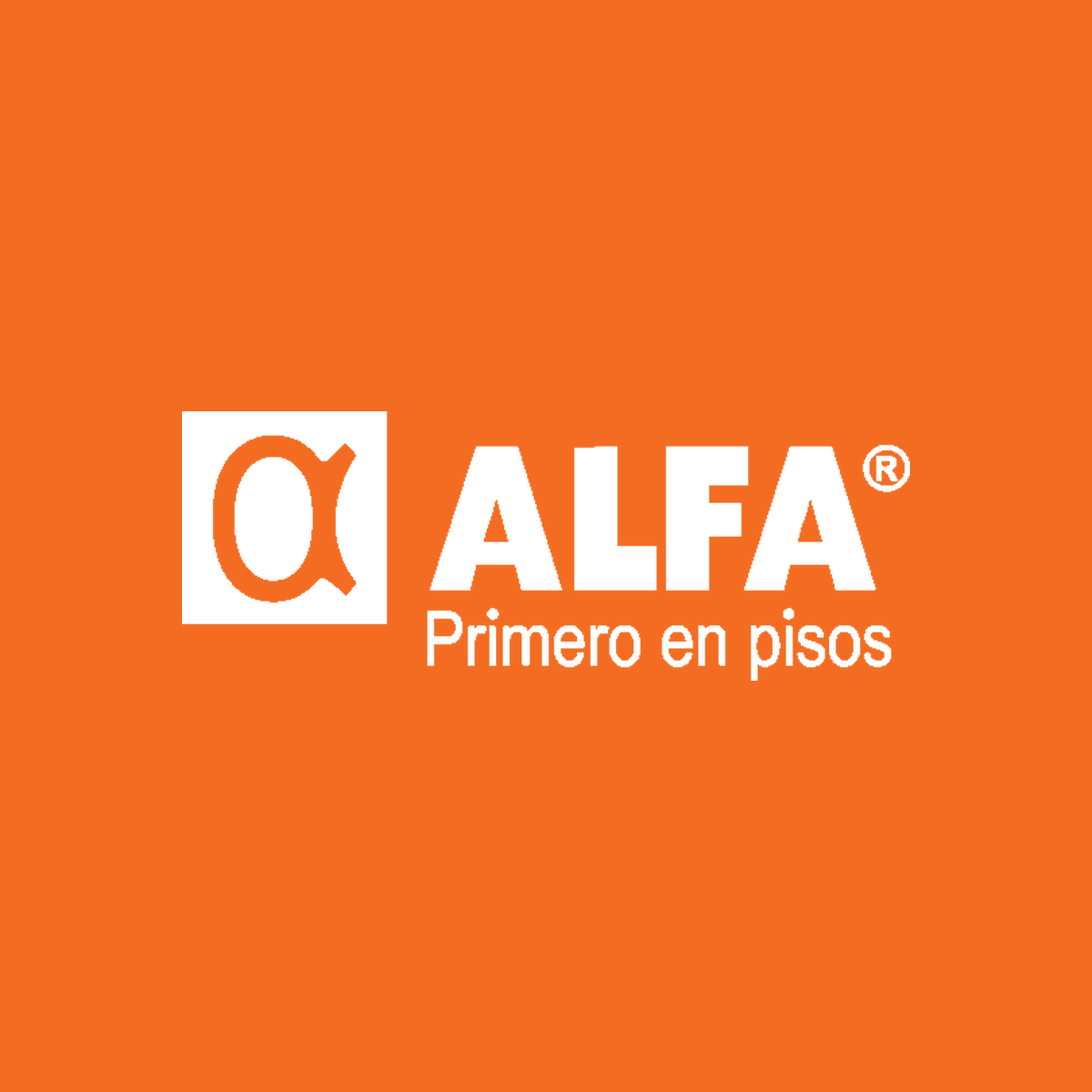 Logo oficial Alfa sobre color principal