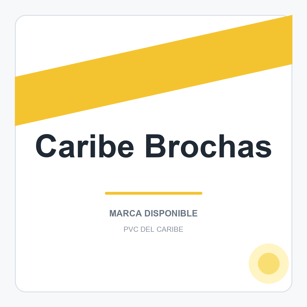 Colección de productos Caribe Brochas en PVC del Caribe