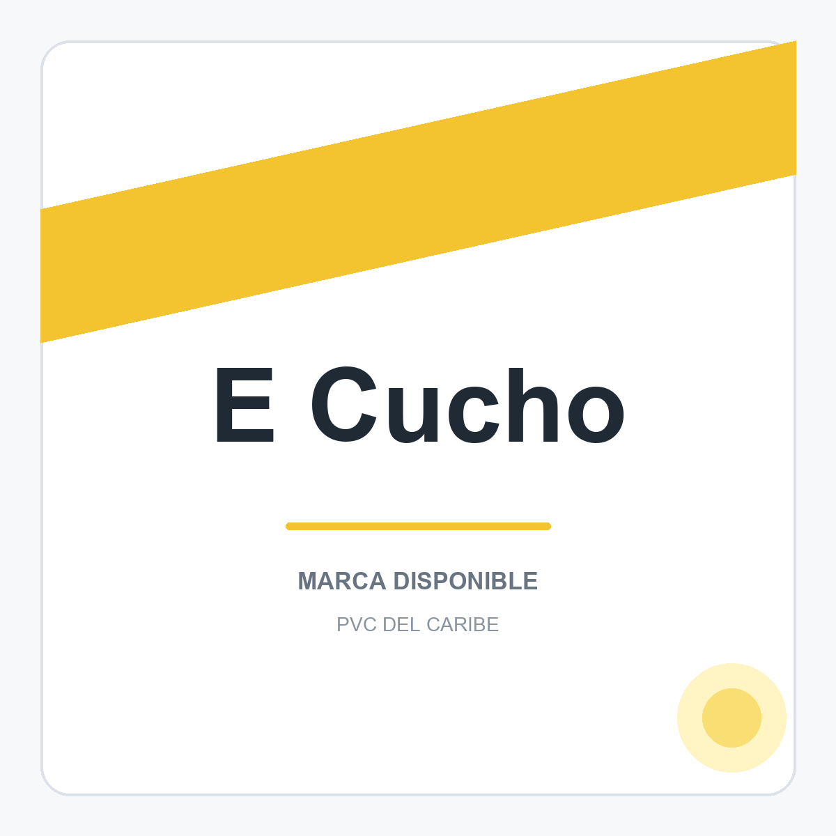 Colección de productos E Cucho en PVC del Caribe