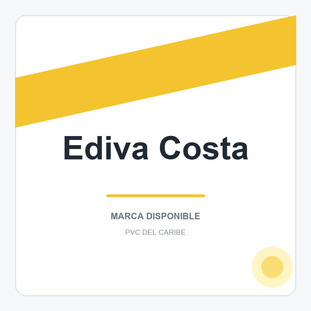 Colección de productos Ediva Costa en PVC del Caribe