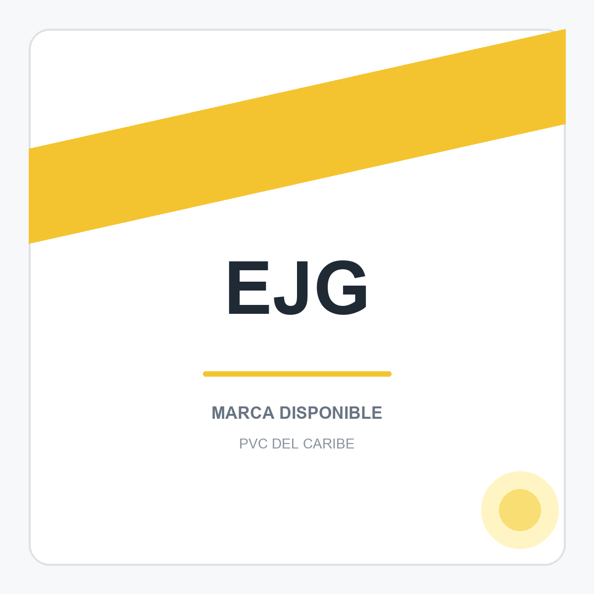 Colección de productos EJG en PVC del Caribe