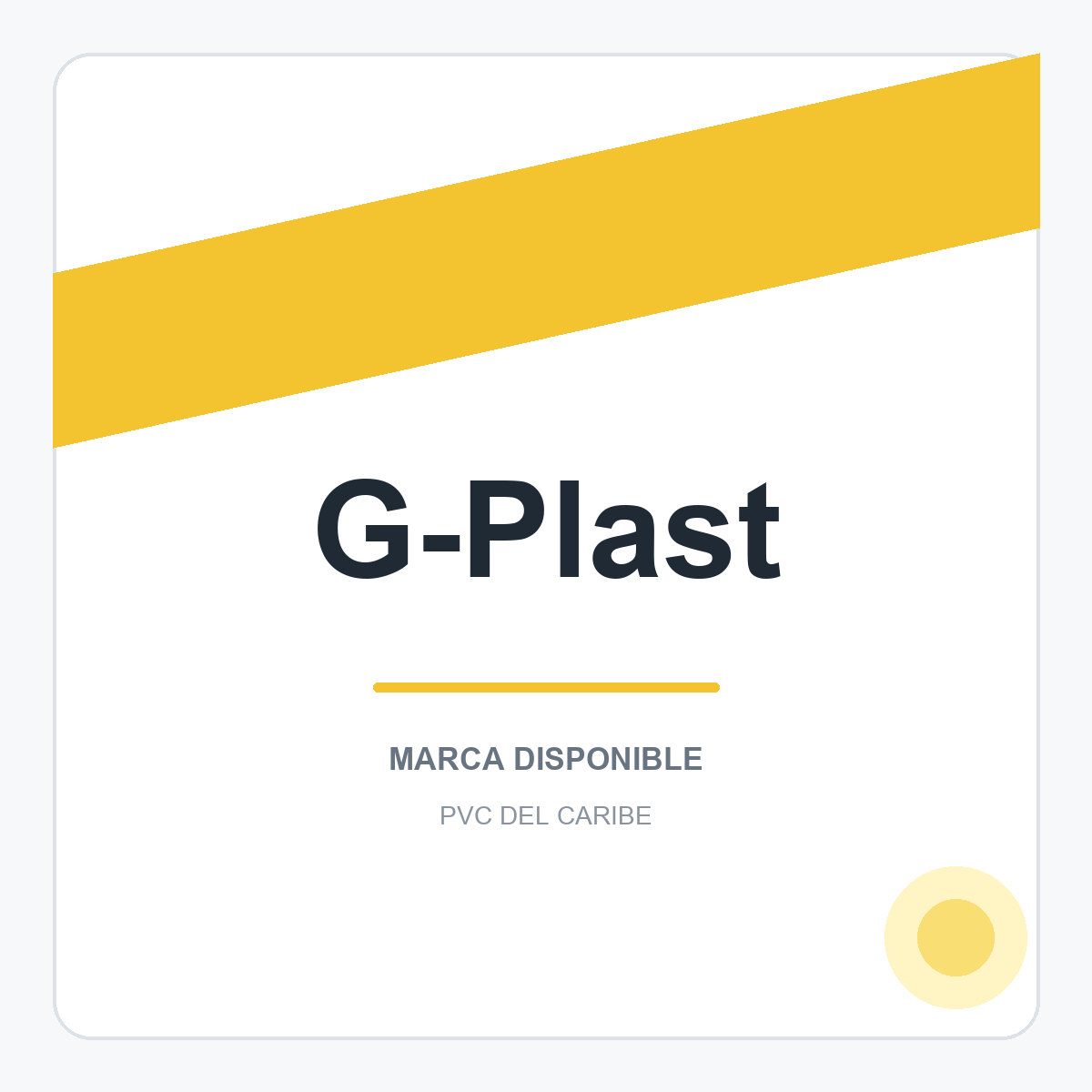 Colección de productos G-Plast en PVC del Caribe