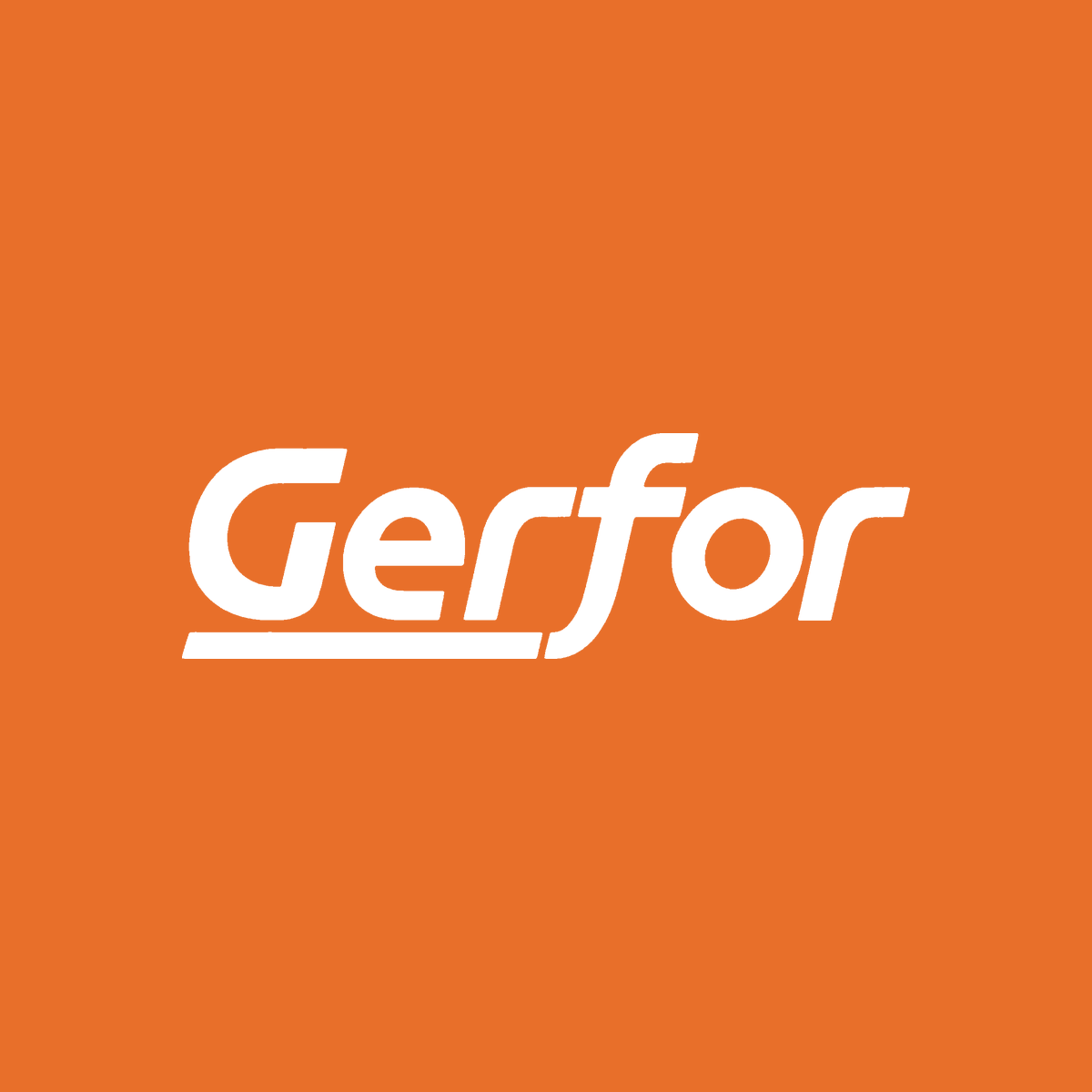 Logo oficial Gerfor sobre color principal