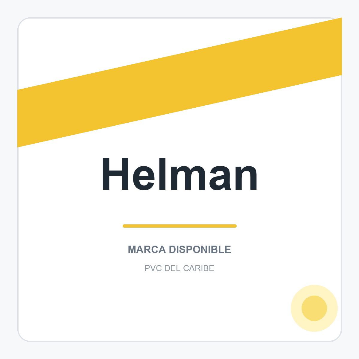 Colección de productos Helman en PVC del Caribe