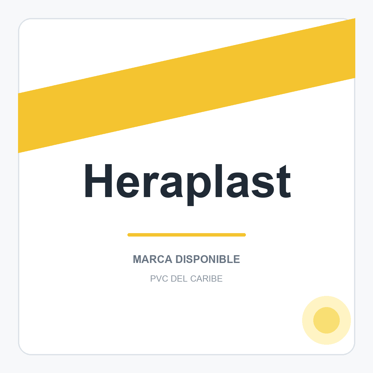 Colección de productos Heraplast en PVC del Caribe