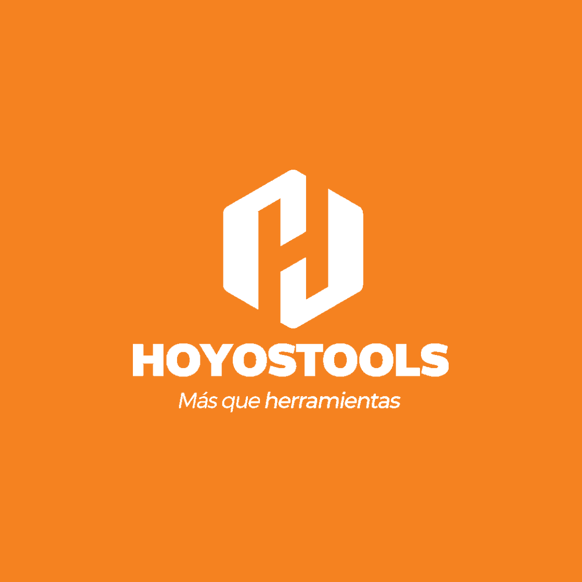 Logo oficial Hoyos Tools sobre color principal