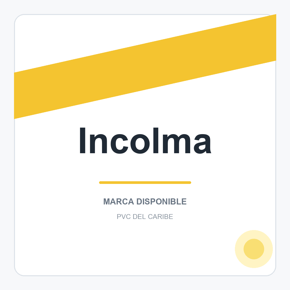 Colección de productos Incolma en PVC del Caribe