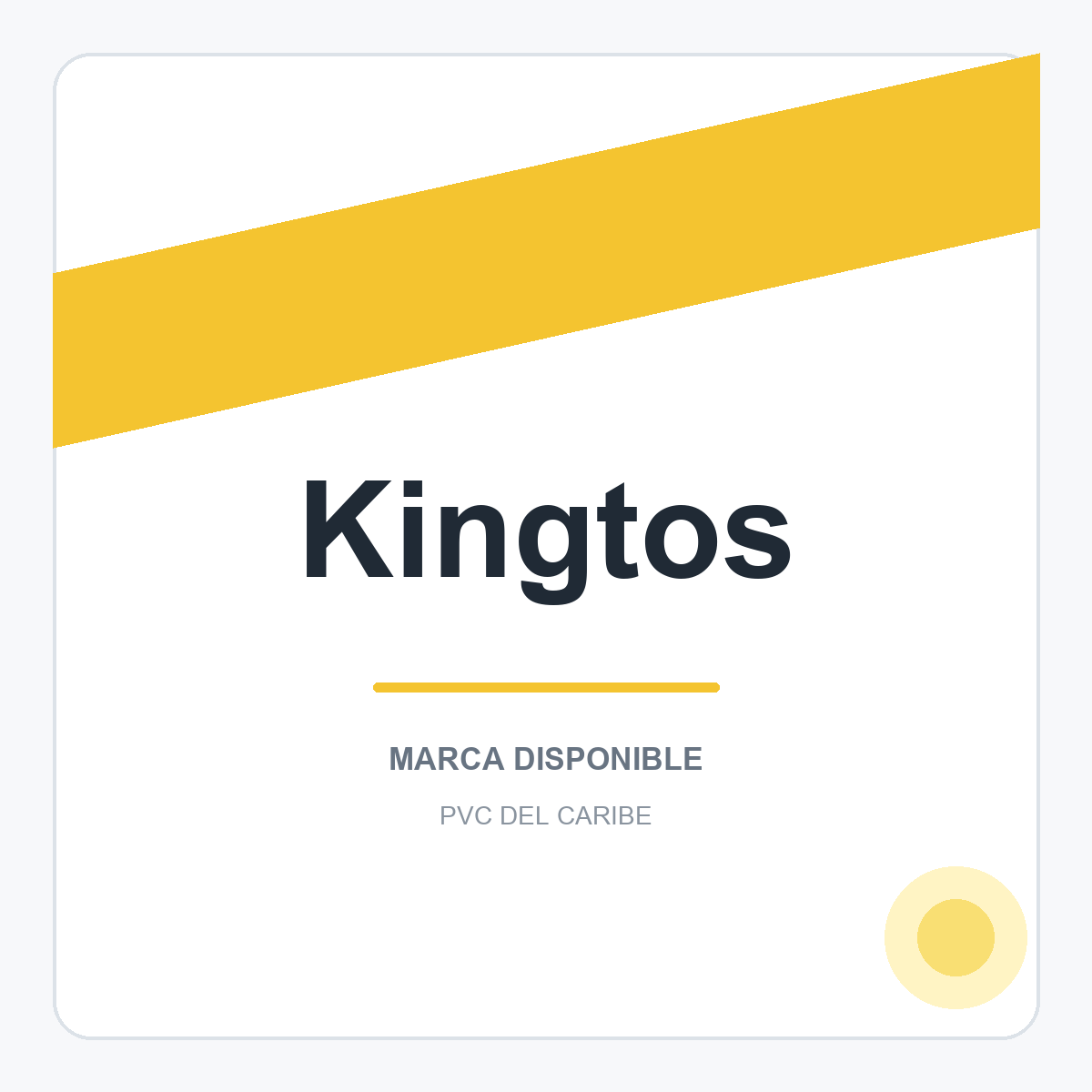 Colección de productos Kingtos en PVC del Caribe