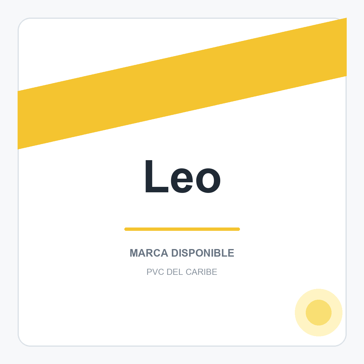 Colección de productos Leo en PVC del Caribe
