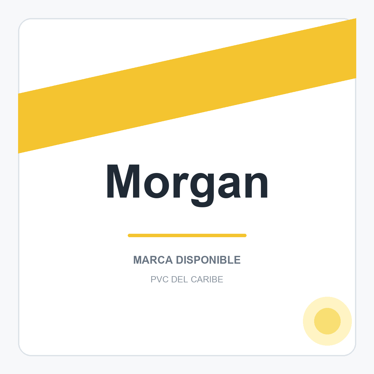 Colección de productos Morgan en PVC del Caribe
