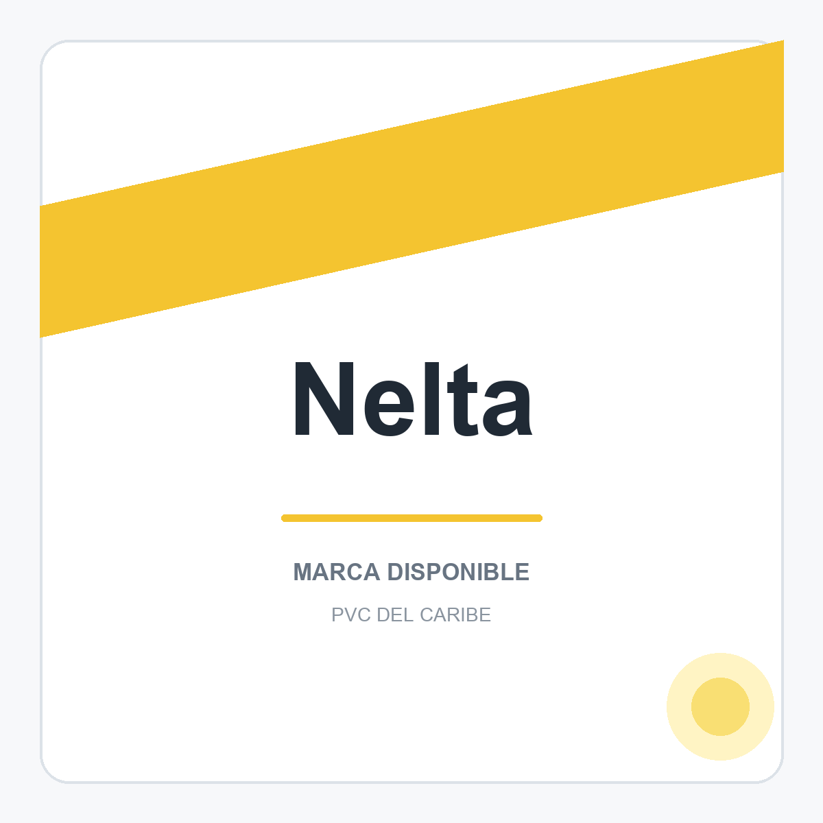 Colección de productos Nelta en PVC del Caribe