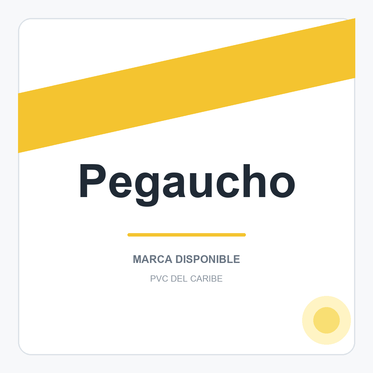 Colección de productos Pegaucho en PVC del Caribe