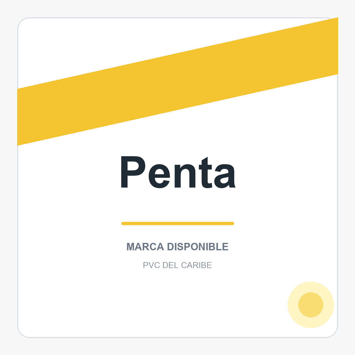Colección de productos Penta en PVC del Caribe