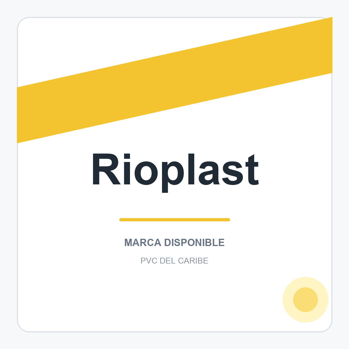 Colección de productos Rioplast en PVC del Caribe