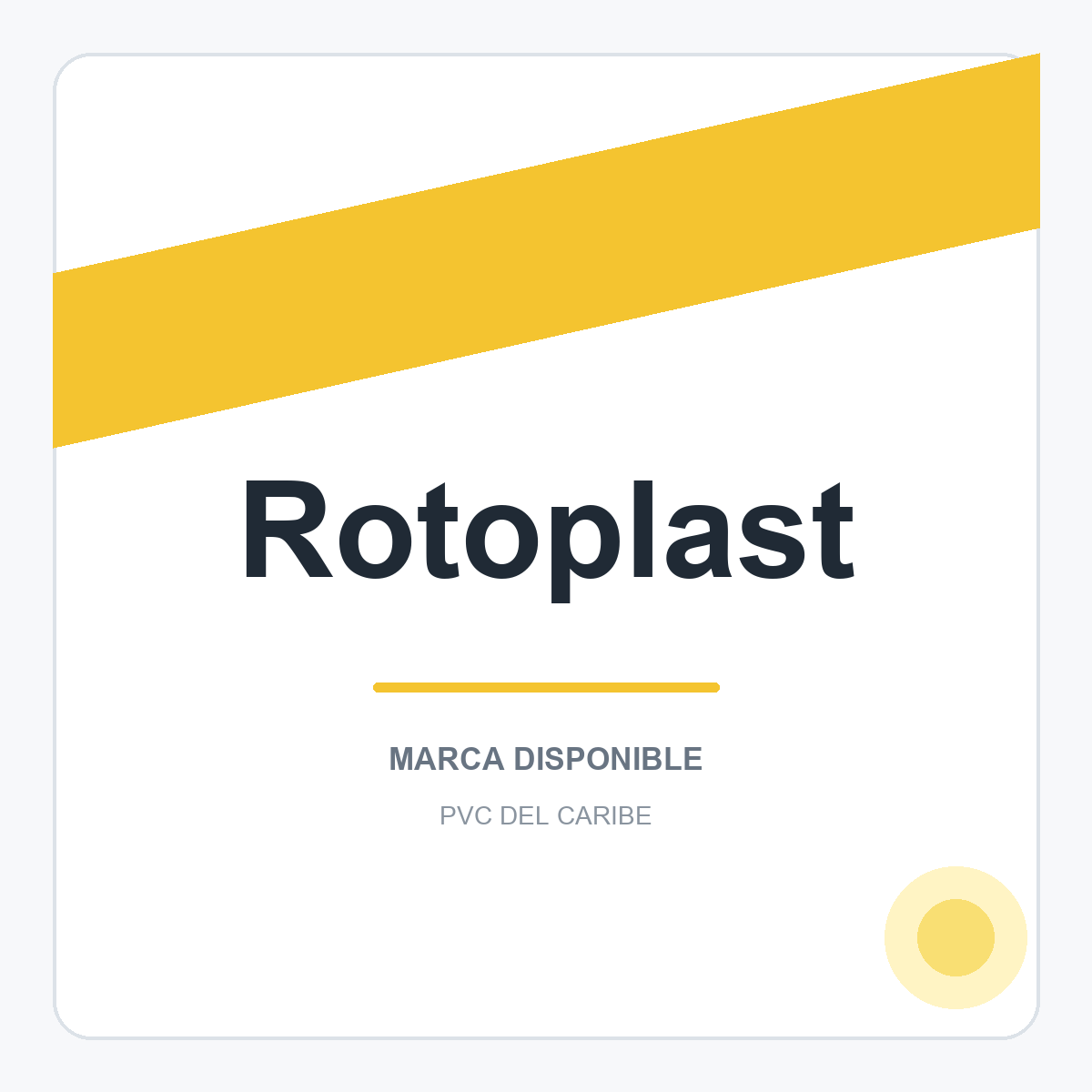 Colección de productos Rotoplast en PVC del Caribe