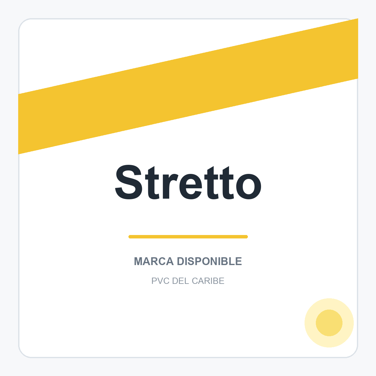Colección de productos Stretto en PVC del Caribe