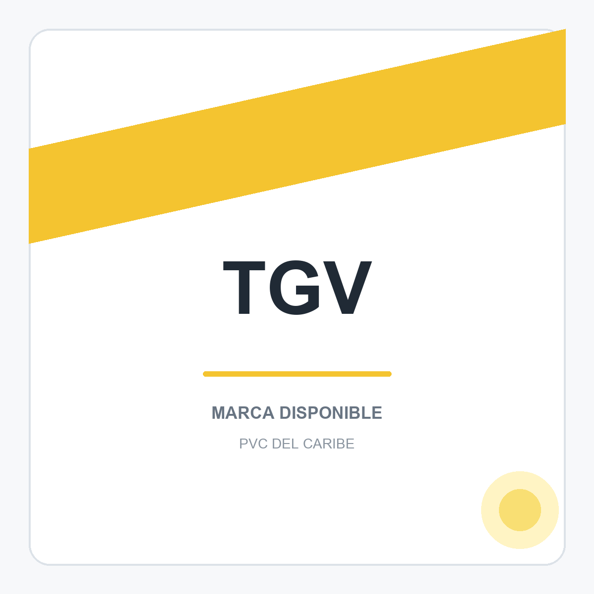 Colección de productos TGV en PVC del Caribe