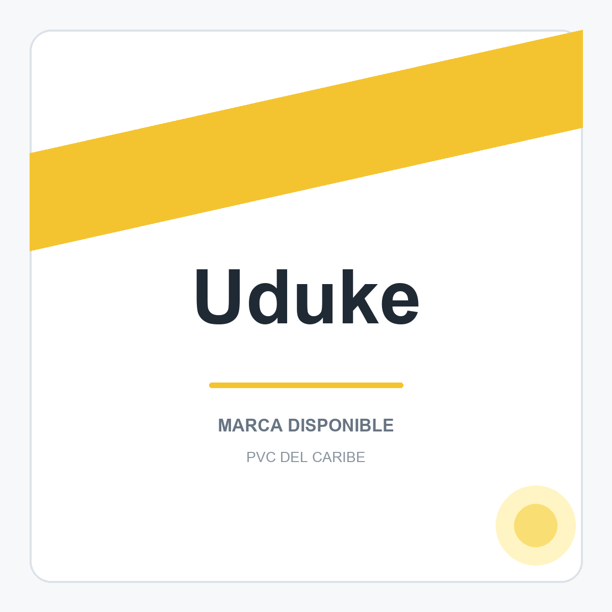 Colección de productos Uduke en PVC del Caribe