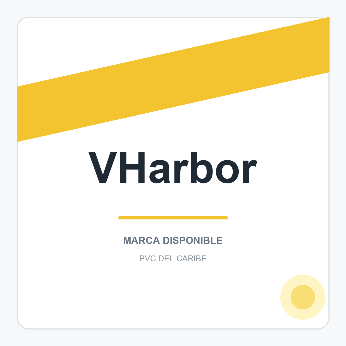 Colección de productos VHarbor en PVC del Caribe