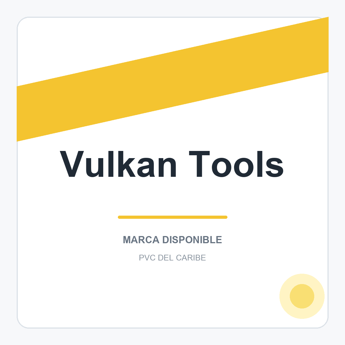Colección de productos Vulkan Tools en PVC del Caribe