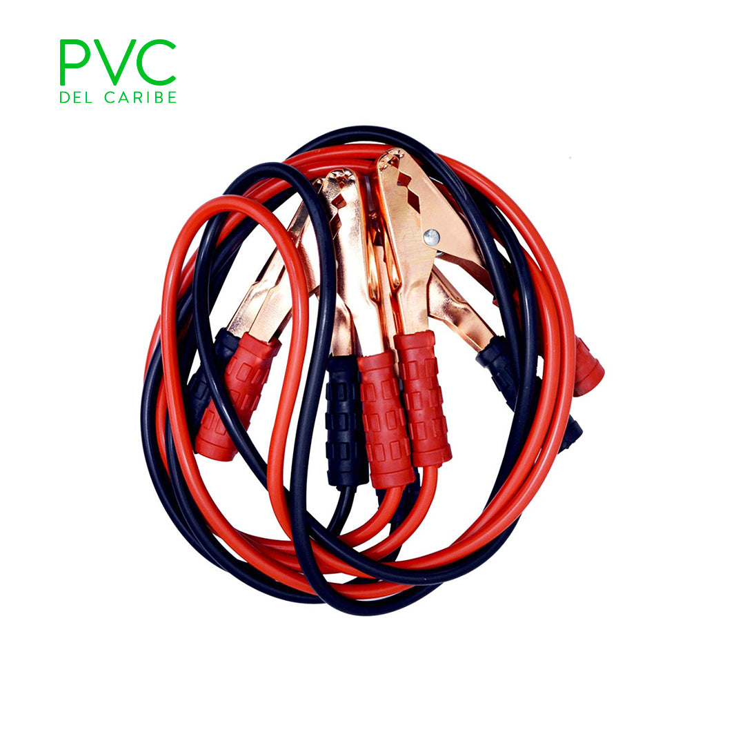 Cable tecnocem con pinzas de bateria ref. 1340. Material-Electrico. Pinzas- Cables.