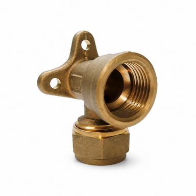 CODO HEMBRA 1/2 X 16MM CON SOPORTE PE AL PE
