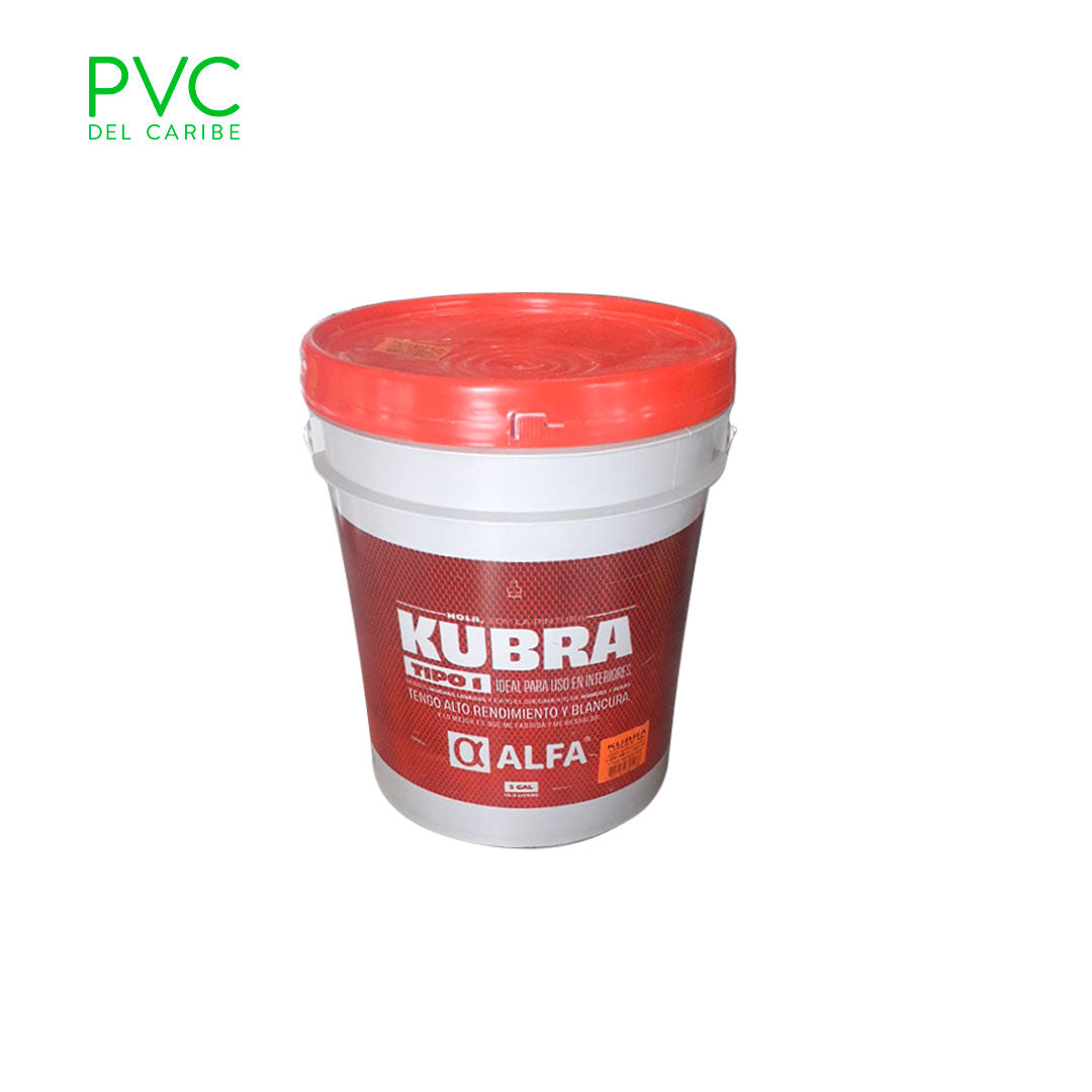 VINILO KUBRA TIPO 1 BLANCO CUÑETE ALFA — PVC Del Caribe