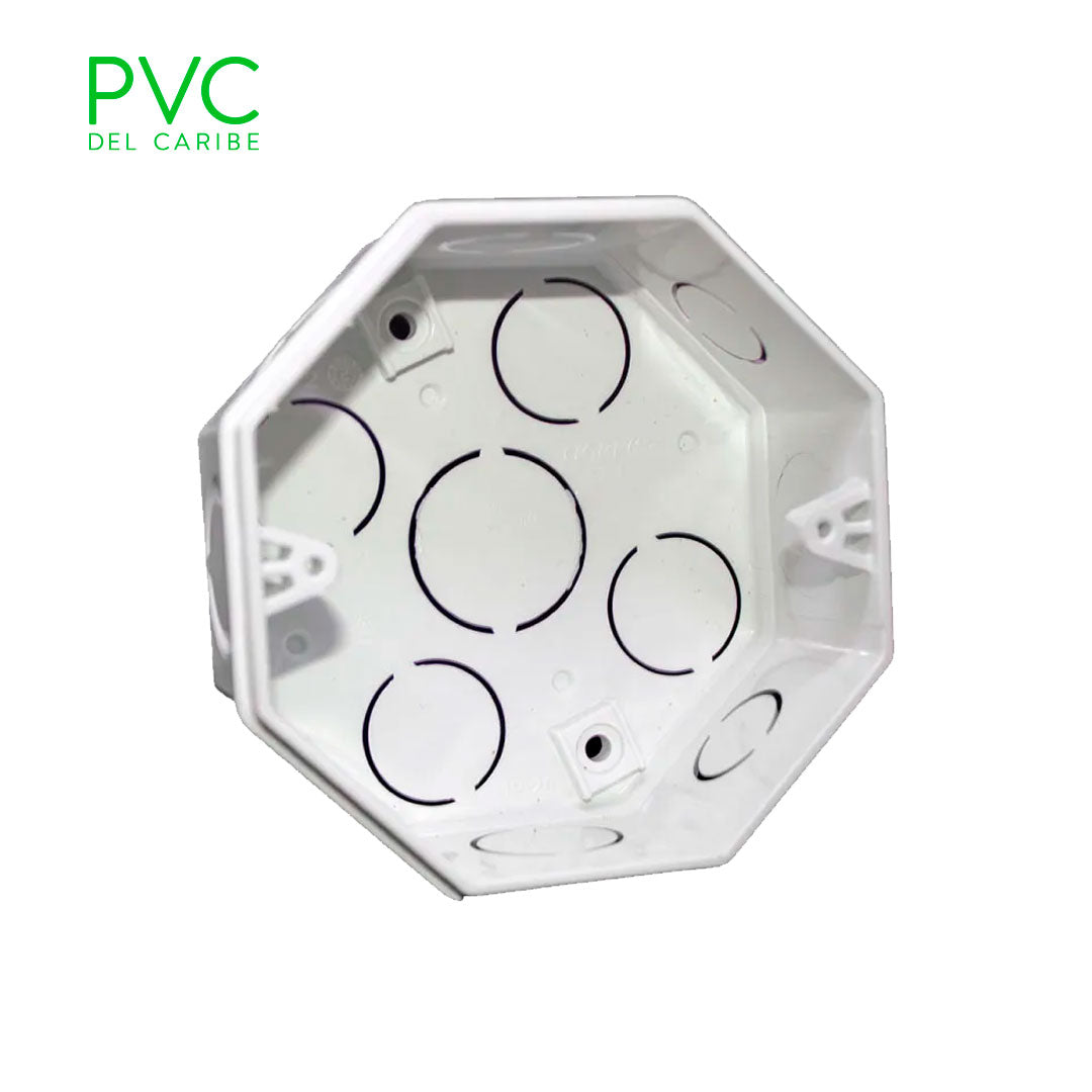 CAJA OCTAGONAL PLASTICA CORRIENTE
